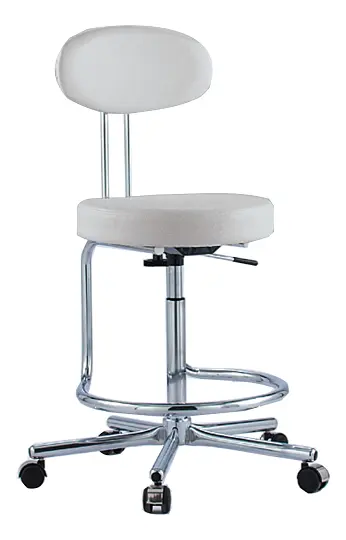 LS - 123 židle lékařská, koženka Holy SA 3 světle šedá